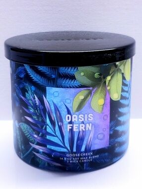 Goose Creek OASIS FERN Large 3-Wick Scented Candle, 14.5 Oz